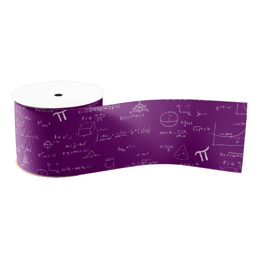Purple Math Formulas Equations Graduation Ripsband (Spule)