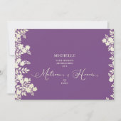 Purple Matron of Honor Proposal Botanical Frame (Vorderseite)