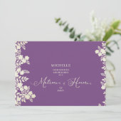 Purple Matron of Honor Proposal Botanical Frame (Stehend Vorderseite)