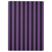 Purple Mauve Grape Stripes Decor Klemmbrett (Rückseite)