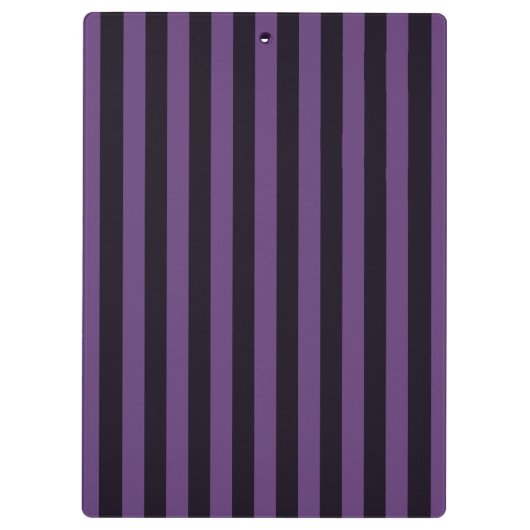 Purple Mauve Grape Stripes Decor Klemmbrett (Rückseite)