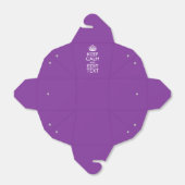Purple Mauve KEEP CALM AND Edit Text Geschenkschachtel (Ungefaltet)