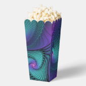 Purple meets Turquoise modern abstract Fractal Art Geschenkschachtel (Geplatzt)