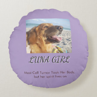 Purple Memory Keepsake of Love Rundes Kissen