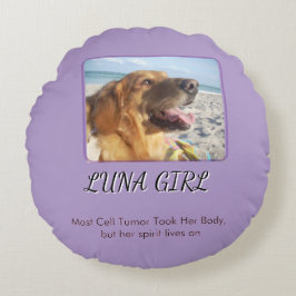 Purple Memory Keepsake of Love Rundes Kissen