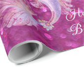 Purple mermaid  geschenkpapier (Rolleneckpunkt)