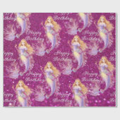 Purple mermaid  geschenkpapier (Flach)