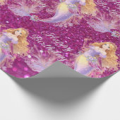Purple mermaid  geschenkpapier (Ecke)