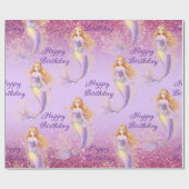Purple mermaid  geschenkpapier (Flach)