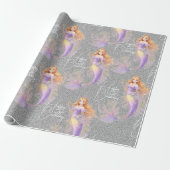 Purple mermaid  geschenkpapier (Ungerollt)