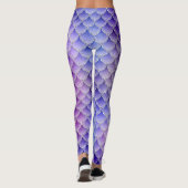 Purple mermaid glow leggings (Rückseite)