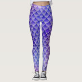 Purple mermaid glow leggings (Vorderseite)