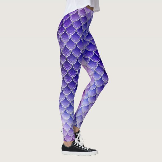 Purple mermaid glow leggings (Rechts)