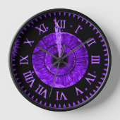 Purple Midnight Clock Uhr (Vorderseite)