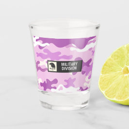 Purple Military Camo Shot Glass Schnapsglas