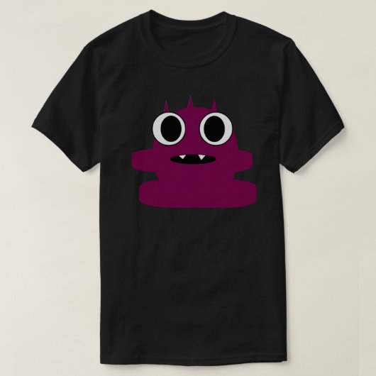 Purple Mini Monster Tee Skullnskin Graphic Design (Design vorne)