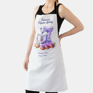 Purple Mixer Bread Bakery Pastry Chef  Schürze
