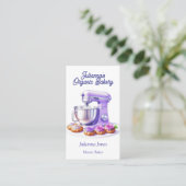 Purple Mixer Bread Bakery Pastry Chef  Visitenkarte (Stehend Vorderseite)