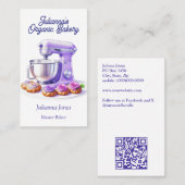 Purple Mixer Bread Bakery Pastry Chef  Visitenkarte (Vorne/Hinten)