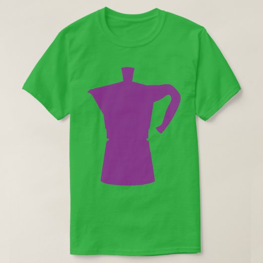 Purple Moka Pot Limited edition design T-Shirt (Design vorne)