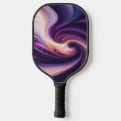 Purple Momentum – Abstract Art Pickleball Paddle (Rückseite)