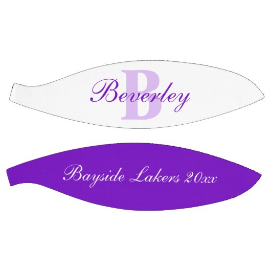Purple monogram name, initial and team basketball (Panele)