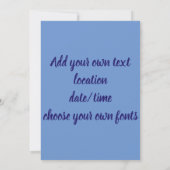 Purple Moon Goddess Wiccan Triple Moon Symbol Einladung (Rückseite)