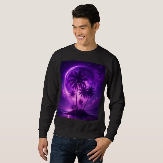 Purple Moon Island Dreamscape Sweatshirt (Vorne ganz)