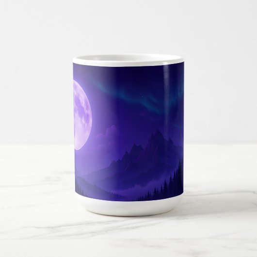 Purple Moon Serenity Mousepad – Midnight Mountain Kaffeetasse (Mittel)