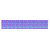 Purple Mosaic Squares Tile Pattern Mittelgroßer Tischläufer (Horizontal)