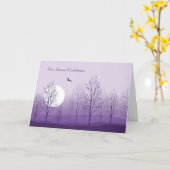 Purple Mountain Sunset, Condolences from Group Karte (Gelbe Blume)