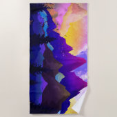 Purple mountains strandtuch (Vorderseite)