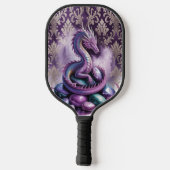 Purple Mystic Dragon Gothic Pickleball Schläger (Rückseite)