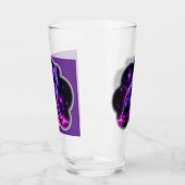 Purple Neon Siamese Cat With Blue Eyes & Starburst Glas (Links)
