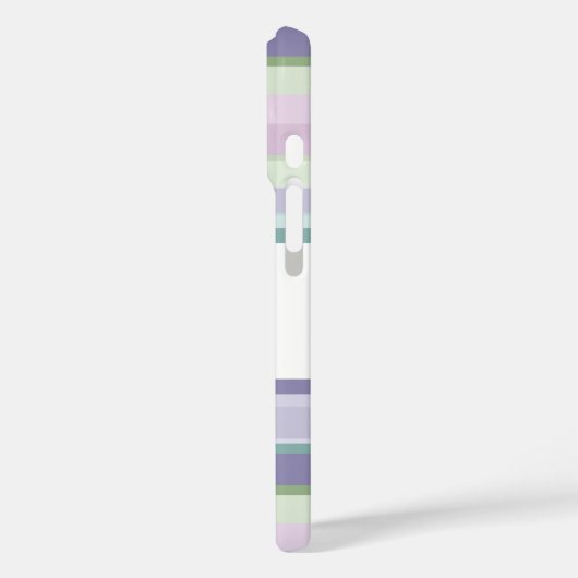 Purple, Neptune, sea green, and Lavender stripes Case-Mate iPhone Hülle (Rückseite / Links)