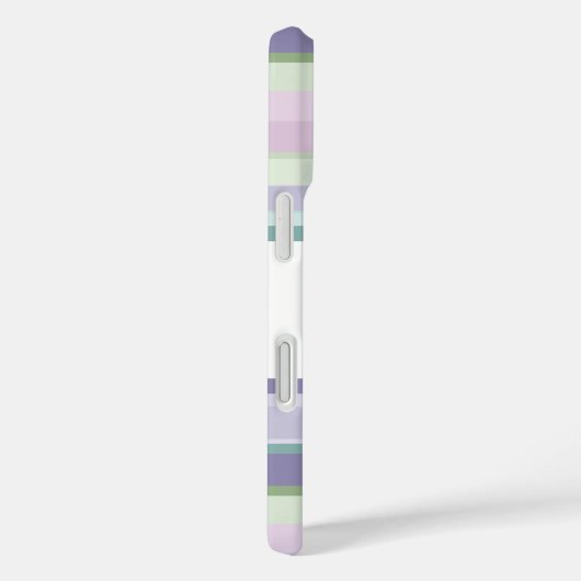 Purple, Neptune, sea green, and Lavender stripes Case-Mate iPhone Hülle (Rückseite / Rechts)