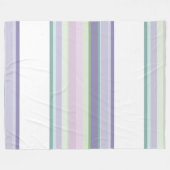 Purple, Neptune, sea green, and Lavender stripes Fleecedecke (Vorderseite (Horizontal))