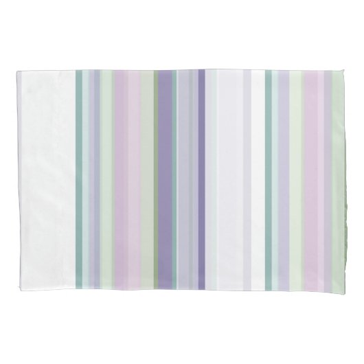 Purple, Neptune, sea green, and Lavender stripes Kissenbezug (Vorderseite)