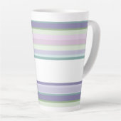 Purple, Neptune, sea green, and Lavender stripes Milchtasse (Rechte Ecke)