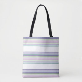 Purple, Neptune, sea green, and Lavender stripes Tasche
