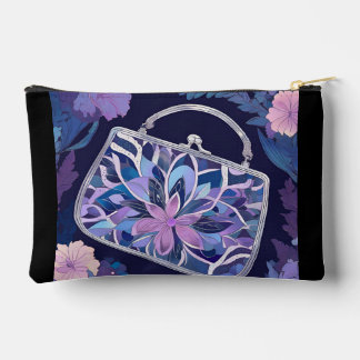 Purple Night Roses AI art  Zubehörtasche
