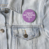 Purple Nurse Anti-Bullying Nursing Student Button (Beispiel)