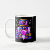 Purple Nutcracker Blowing Bubble Gum Cute Christma Kaffeetasse (Links)