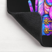 Purple Nutcracker Blowing Bubble Gum Cute Christma Mousepad (Ecke)