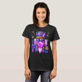 Purple Nutcracker Blowing Bubble Gum Cute Christma T-Shirt (Vorne ganz)
