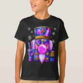 Purple Nutcracker Blowing Bubble Gum Cute Christma T-Shirt (Vorderseite)
