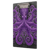 Purple Octopus Victorian Steampunk Kraken  Klemmbrett (Links)