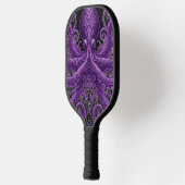 Purple Octopus Victorian Steampunk Kraken  Pickleball Schläger (Links)