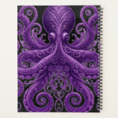 Purple Octopus Victorian Steampunk Kraken  Planer (Rückseite)