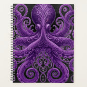 Purple Octopus Victorian Steampunk Kraken  Planer (Vorderseite)